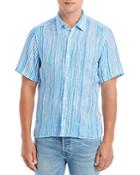 Boss Lukka Regular Fit Short Sleeve Striped Shirt