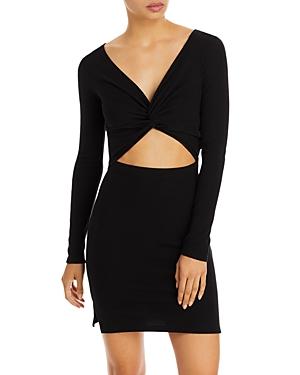 Fore Ribbed Knit Mini Dress