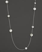 Ippolita Sterling Silver Wonderland Multi-round Stone Necklace In Mother-of-pearl Doublet, 40