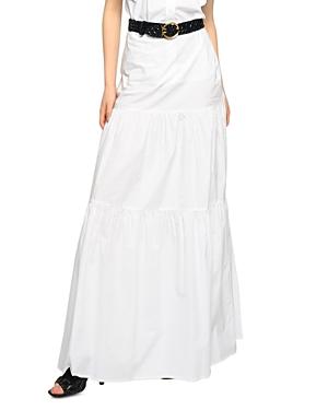 Pinko Sfavillante Tiered Maxi Skirt
