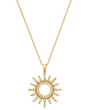 Bloomingdale's Diamond Sun Pendant Necklace In 14k Yellow Gold, 0.75 Ct. T.w. - 100% Exclusive