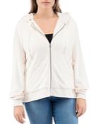 B Collection By Bobeau Curvy Remington Sherpa Lined Zip Hoodie