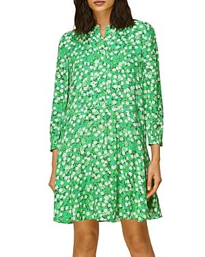 Whistles Cherry Blossom Pintuck Dress