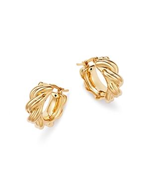 Bloomingdale's Knotted Small Hoop Earrings In 14k Yellow Gold - 100% Exclusive