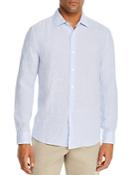 The Men's Store At Bloomingdale's Linen Stripe Classic Fit Shirt - 100% Exclusive