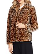 Cece Leopard-print Faux-fur Jacket