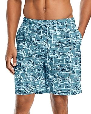 Peter Millar The Hi Life Stretch Printed Classic Fit Swim Trunks