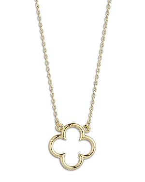Bloomingdale's Open Clover Pendant Necklace In 14k Yellow Gold - 100% Exclusive