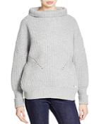 Burberry Brit Ribbed Funnel Neck Sweater