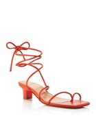 Loq Women's Roma Strappy Thong Heeled Sandals