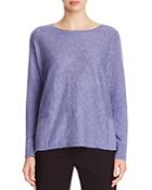 Eileen Fisher Marled Patch Pocket Sweater