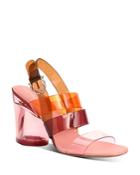 Salvatore Ferragamo Women's Strappy Translucent High-heel Sandals