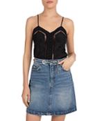 The Kooples In Motion Lace Trim Camisole Top