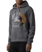 Burberry Rutherford Embroidered Crest Hooded Sweatshirt