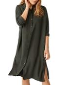 Eileen Fisher Classic Matte Silk Shirtdress