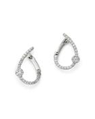 Bloomingdale's Diamond Front To Back Earrings In 14k White Gold, 0.20 Ct. T.w. - 100% Exclusive