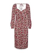 Vero Moda Tina Floral Print Ruched Dress