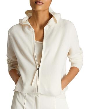 Reiss Khloe Zip Front Hooded Cardigan