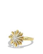 David Yurman Starburst Ring With Diamonds In Gold