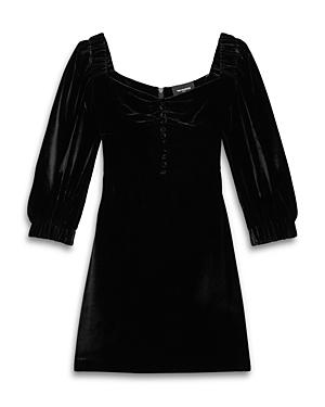 The Kooples Bustier Velvet Mini Dress
