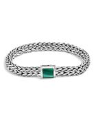 John Hardy Sterling Silver Classic Chain Malachite Bracelet