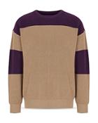 Armani Cotton Color Blocked Sweater