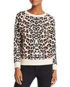 Mother The Square Leopard Print Sweatshirt