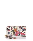 Tory Burch Parker Zip Floral Leather Continental Wallet