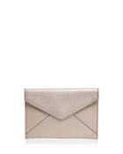 Rebecca Minkoff Leo Metallic Saffiano Leather Clutch