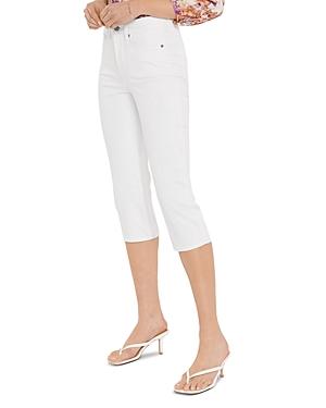 Nydj Straight Cropped Jeans In Optic White