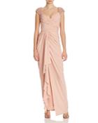 Mignon Embellished Cap Sleeve Gown