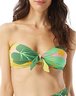 Kate Spade New York Printed Tie Bandeau Bikini Top