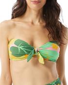 Kate Spade New York Printed Tie Bandeau Bikini Top