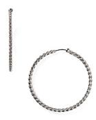 Nancy B Sterling Silver Twisted Hoop Earrings