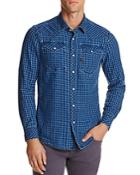G-star Raw Tacoma Flannel Check Regular Fit Snap Front Shirt