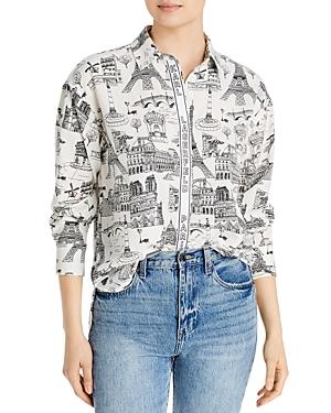 Karl Lagerfeld Paris Printed Blouse
