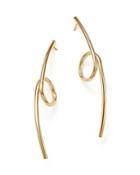 Bloomingdale's Linear Loop Drop Earrings In 14k Yellow Gold - 100% Exclusive