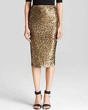 Alice + Olivia Pencil Skirt - Bryce Sequin