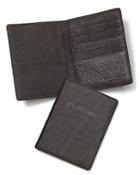 The Men's Store At Bloomingdale's Black Leather Passport Cover