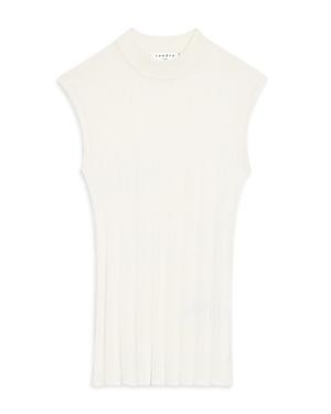 Sandro Cleo Sleeveless Ribbed Sweater