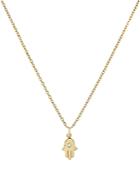 Zoe Lev 14k Yellow Gold Diamond Hamsa Pendant Necklace, 18