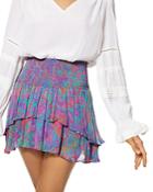 Ramy Brook Jackson Silk Printed Mini Skirt