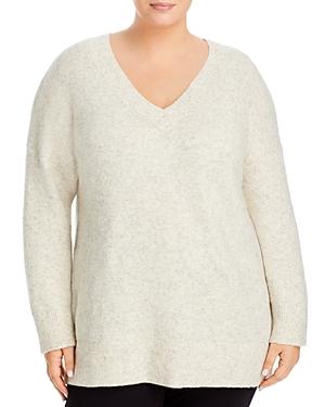 French Connection Plus V Neck Drop Shoulder Sweater