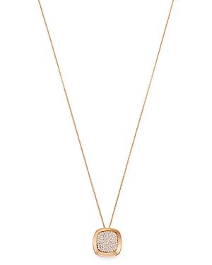 Roberto Coin 18k Rose Gold Carnaby Street Diamond Pendant Necklace, 17
