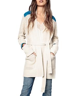Zadig & Voltaire Joy Multi Stitch Long Cardigan
