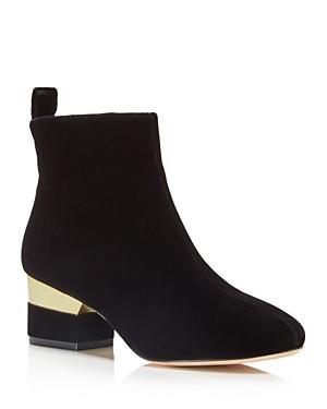 Isa Tapia Hardy Velvet Ankle Booties
