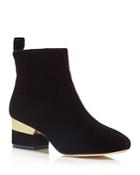 Isa Tapia Hardy Velvet Ankle Booties