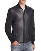 J Brand Sabik Leather Nylon Jacket