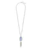 Kendra Scott Rayne Blue Agate Tassel Pendant Necklace, 30-35.5