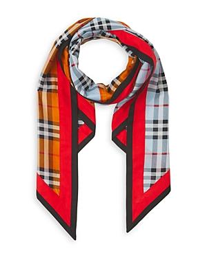 Burberry Small Check Cotton Scarf